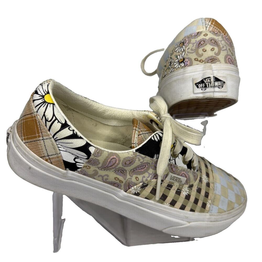 Vans Sneakers Meadow Patchwork Women’s 7.5 Men's 6 Skateboard Shoes Flower Quilt